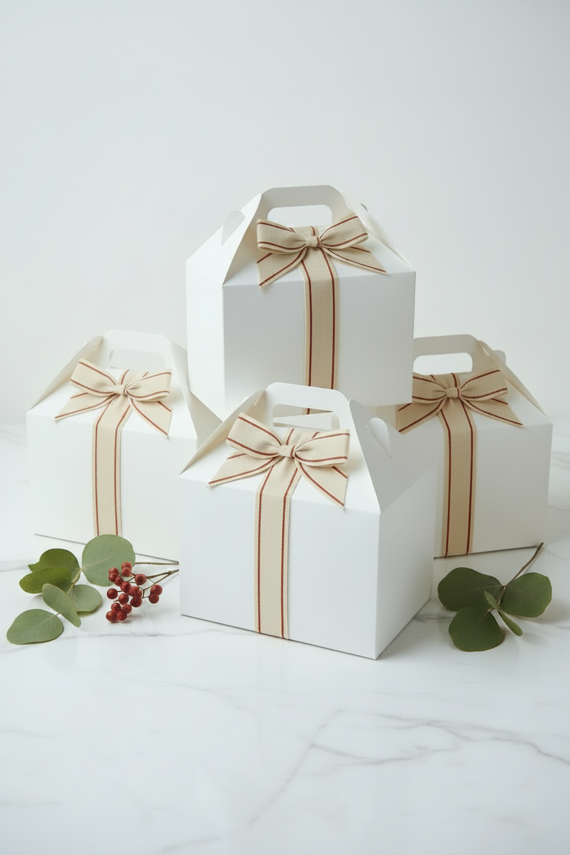 Cool-toned gable boxes