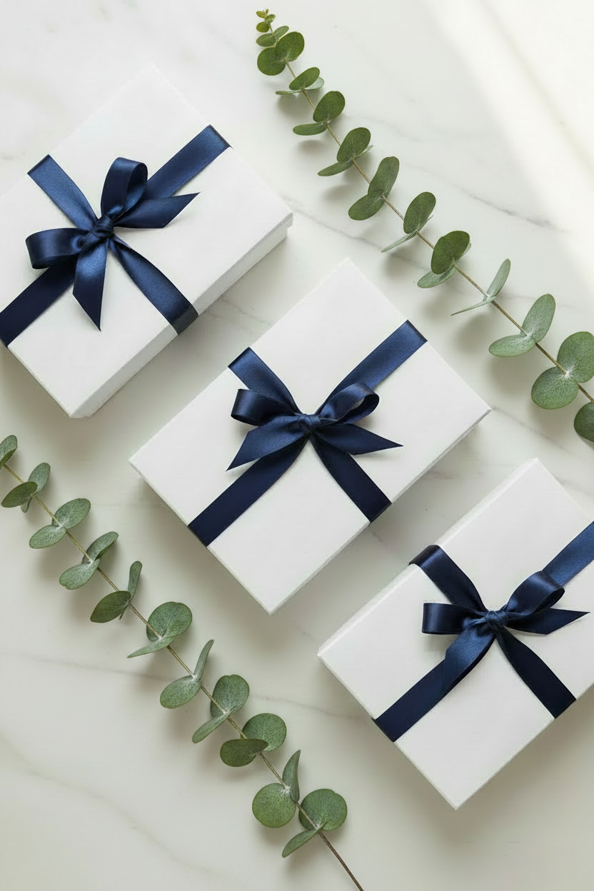 Gift Boxes - With Eucalyptus Sprigs