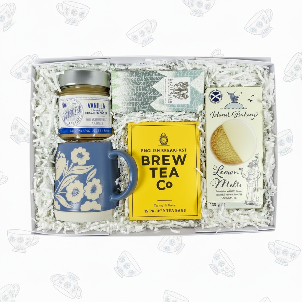 Tea Time Box - Pure White Background Teacups Preserved