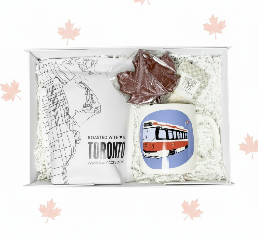 Toronto Box - White Background More Maple Leaves